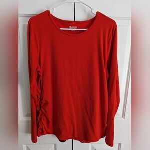 Land's End Sport Shirt with Rouching, Size XL